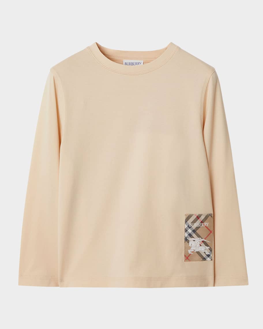 Burberry Boy's Kooper Check Label Top, Size 3-14 | Neiman Marcus