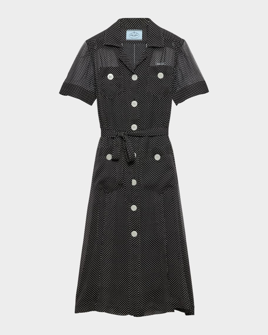 【プラダ・PRADA】Chiffon dress Prada Printed Chiffon Dress | Saks Fifth Avenue