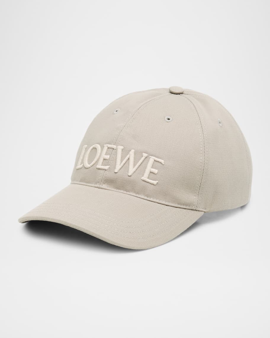 Loewe Embroidered Canvas Cap | Neiman Marcus