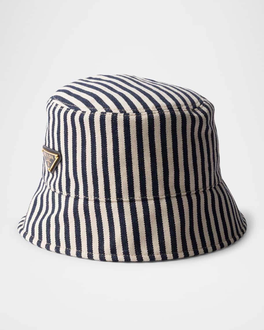 Prada ハット Prada Wide Brimmed Drill Bucket Hat | Saks Fifth Avenue