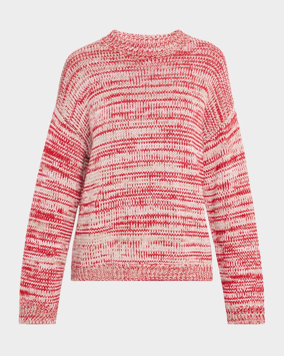 [FABIANA FILIPPI]カモッチョのモカッシーノ FABIANA FILIPPI Oversized Crewneck Wool-Bend Sweater