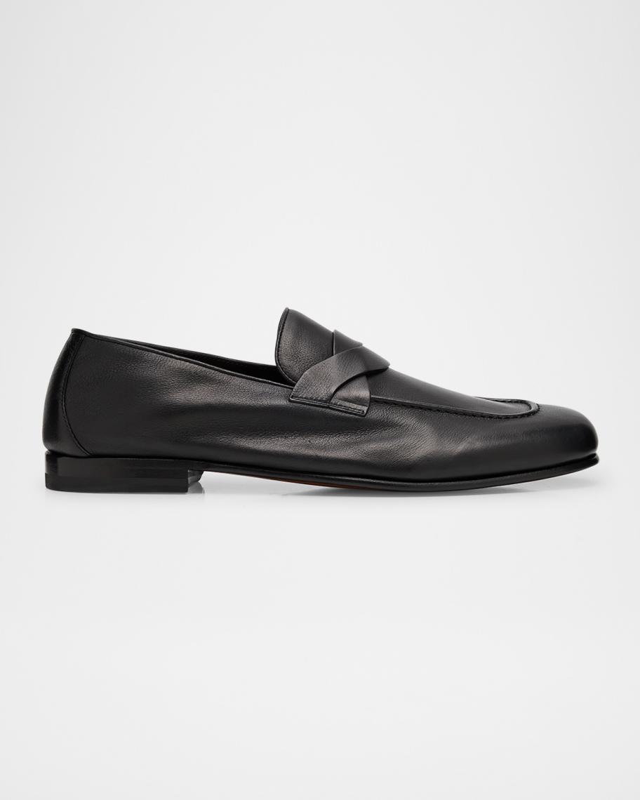 Tom Ford Black Calf Leather Strap Penny Loafers 7 B NWB $2200 TOM FORD Men main image 4