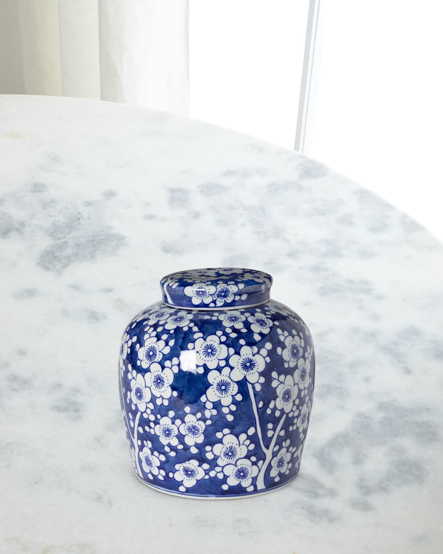 Park Hill Collection Imperial Ceramic Floral Ginger Jar, Small