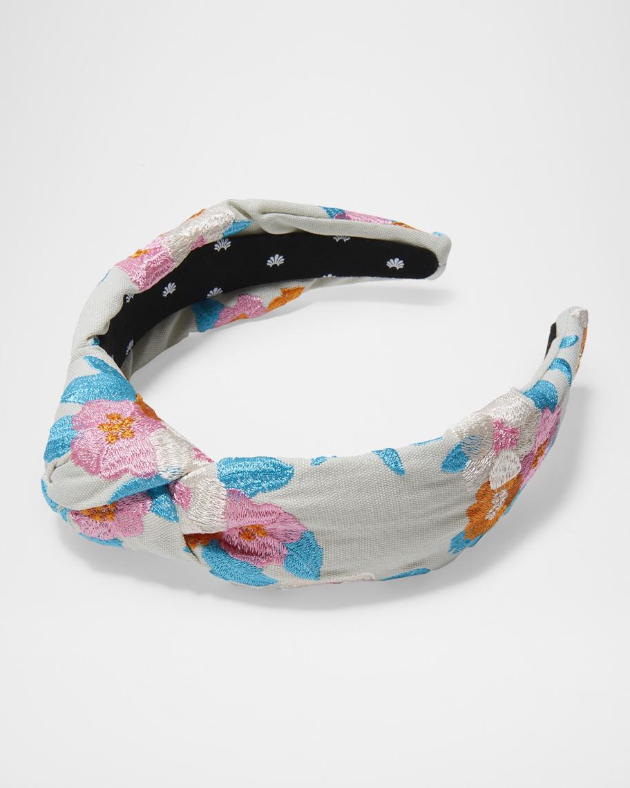 Lele Sadoughi Knotted Floral Bouquet Embroidered Headband  display picture 1