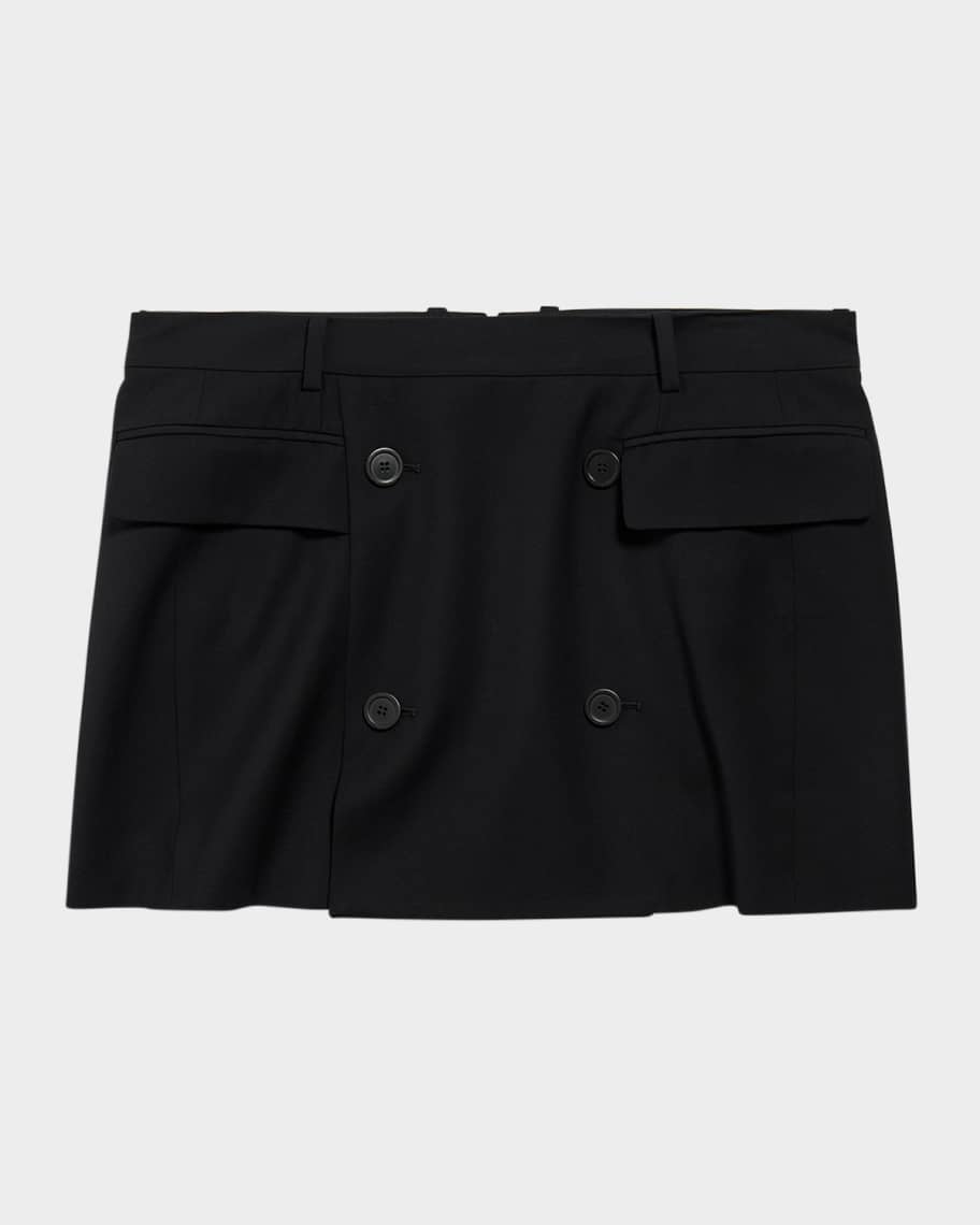 【送料&関税込】Balenciaga Mini-skirt Balenciaga Double-Breasted Tailored Mini Skirt | Neiman Marcus
