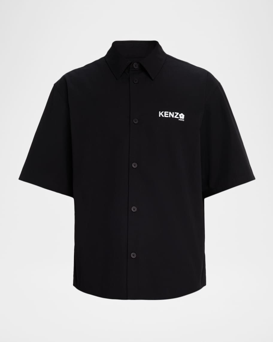 Kenzo Men's Boke Flower 2.0 Poplin Short-Sleeve Shirt