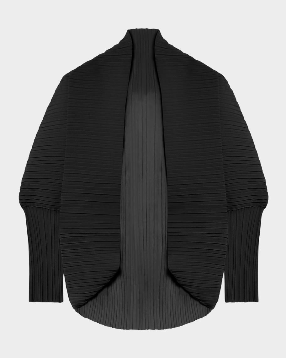 Max Mara Vesuvio Plissé Chiffon Shrug Cape | Neiman Marcus