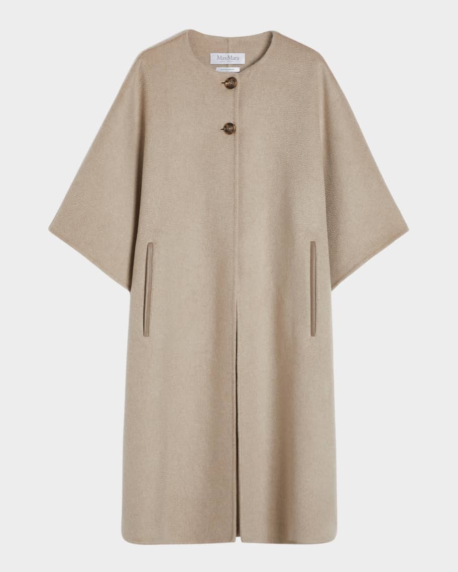 Max Mara Moriana Long Cashmere Cape | Neiman Marcus