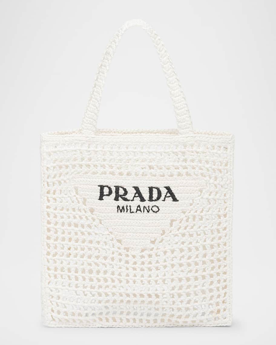 24PF new/PRADA ジャルディニエラトートバッグ Bag White 24PF new/PRADA ジャルディニエラトートバッグ Bag White (PRADA