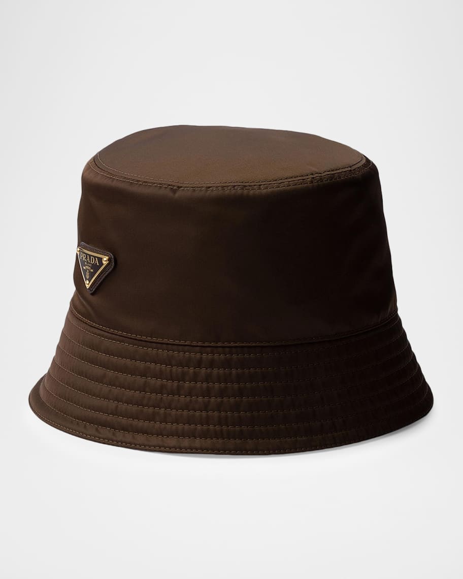 Prada Re-Nylon Logo Bucket Hat | Neiman Marcus