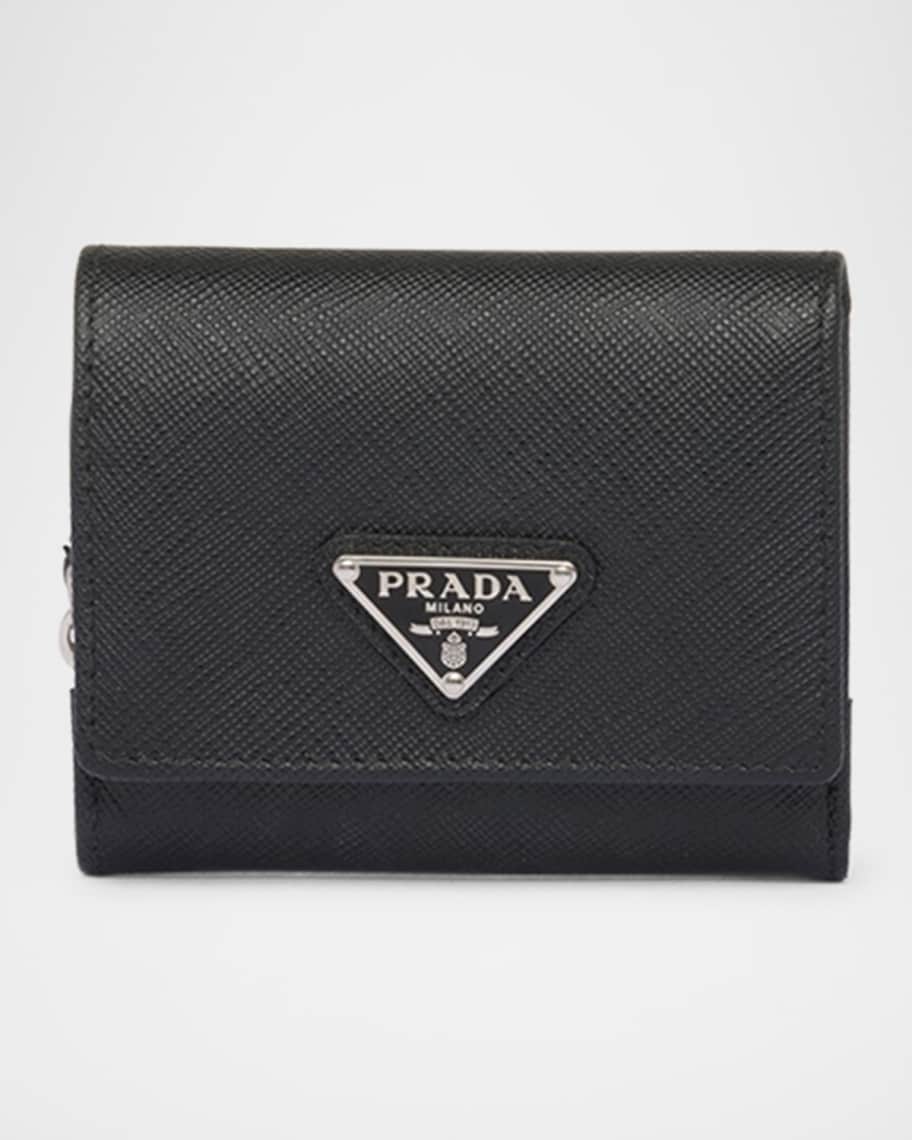 Prada Small Saffiano Leather Trifold Wallet | Neiman Marcus