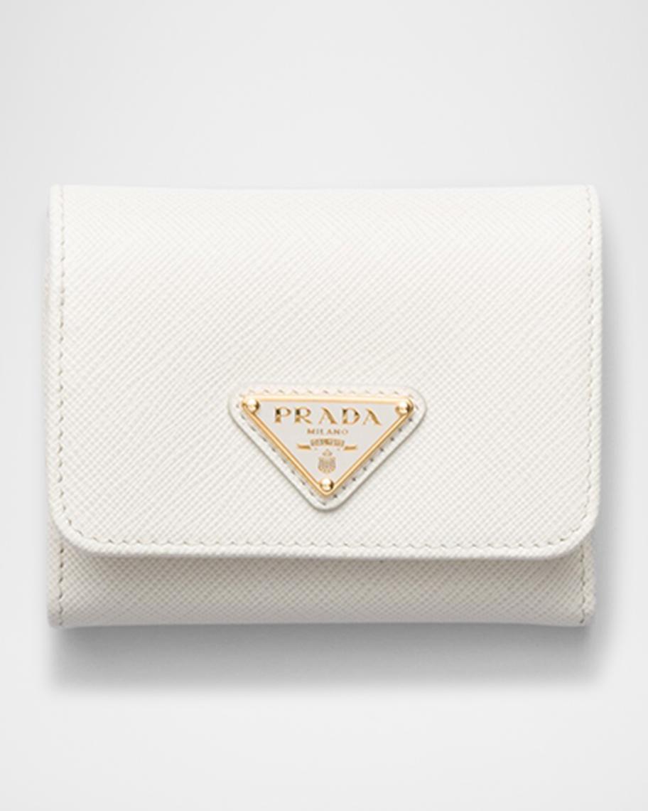 Prada Small Saffiano Leather Trifold Wallet | Neiman Marcus
