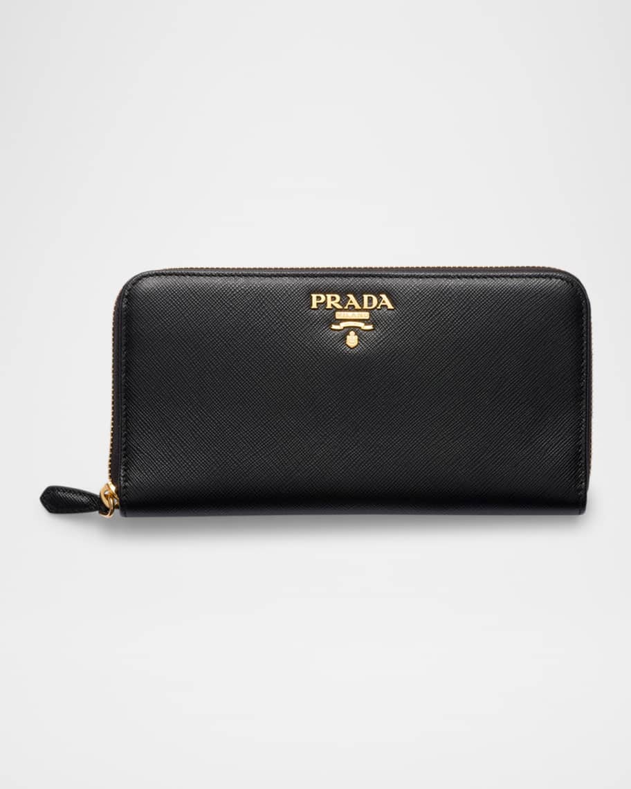 Prada Large Continental Leather Wallet | Neiman Marcus