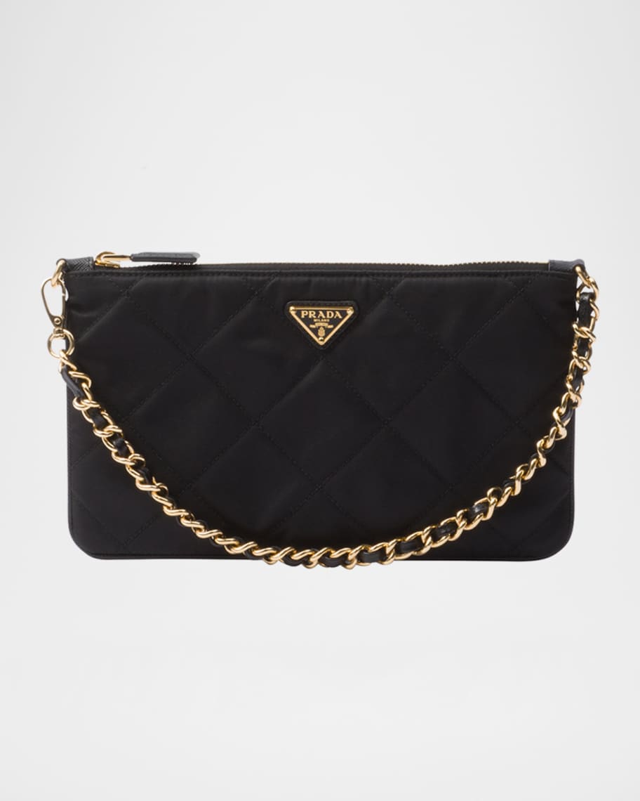 クラッチバッグ Prada Black nylon clutch Prada Black Nylon Gem Clutch. Condition: 2. 13