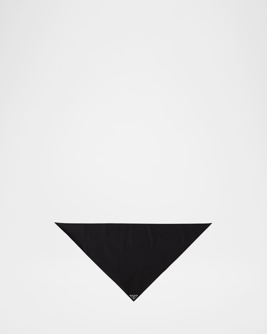 Prada Men's Re-Nylon Triangle Logo Scarf | Neiman Marcus