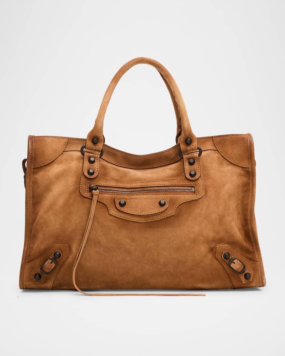 バッグ BALENCIAGA SUEDE STUDS LOGO TOTE BAG BALENCIAGA SUEDE STUDS LOGO TOTE BAG