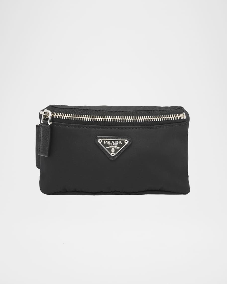 Prada Men's Nylon Logo Wrist Pouch | Neiman Marcus