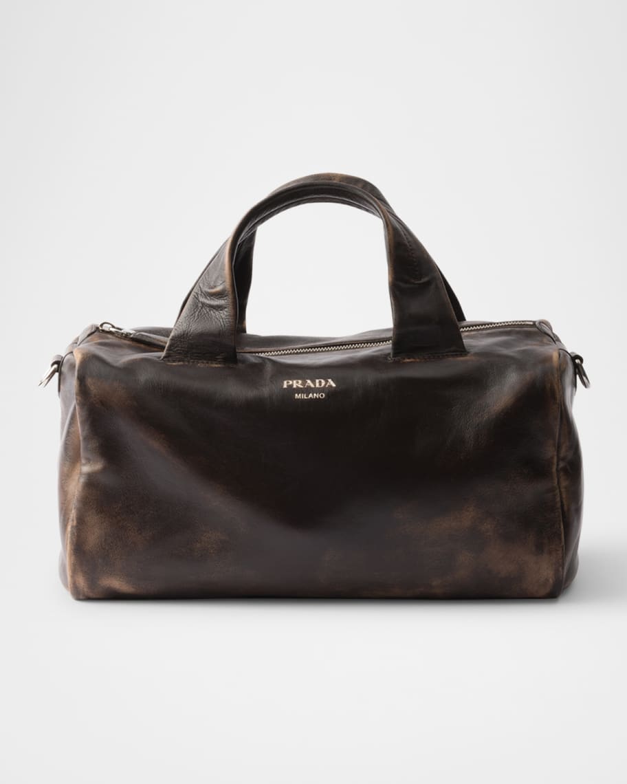 Prada Small Nappa Leather Duffle Bag Neiman Marcus