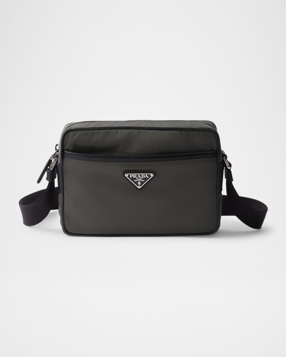 バッグ 1999aw prada nylon leather shoulder bag Re-nylon leather shoulder bag in black - Prada | Mytheresa