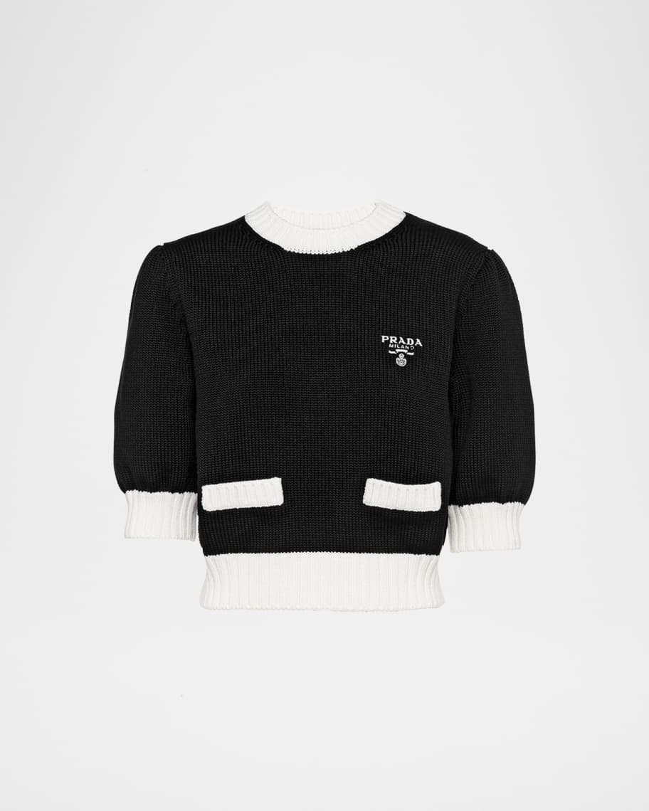 トップス PRADA nylon wool ds knit black Prada Wool and Cashmere Crew-Neck Sweater | Saks Fifth Avenue