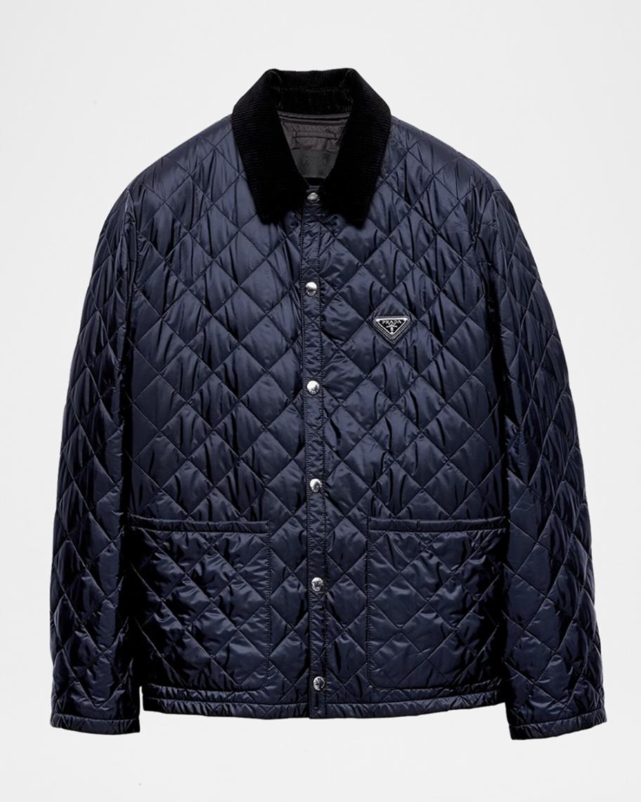 Prada Men's Quilted Re-Nylon Jacket | Neiman Marcus