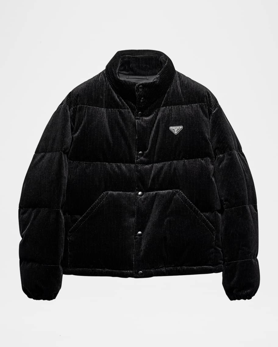 [男女兼用]◆NERDY◆Corduroy Down Jacket◆ダウンジャケット Prada Men's Corduroy Puffer Jacket | Neiman Marcus
