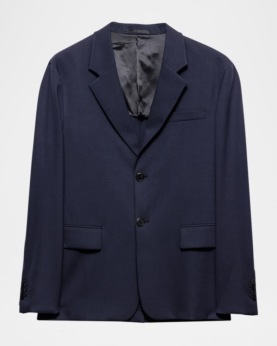 【送料&関税込】Versace Blue Stretch Wool Blazer s-l1200.png