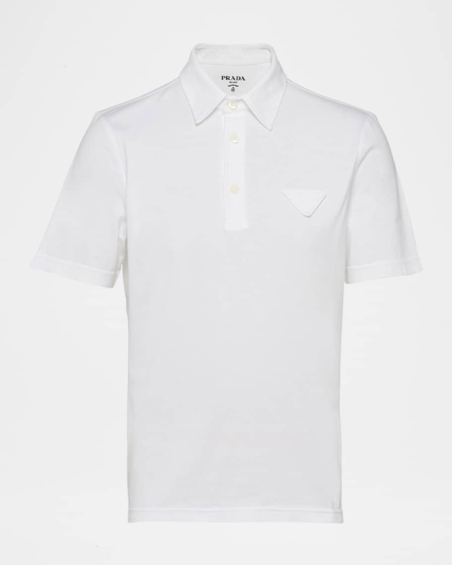 Prada Men's Conceptual Logo Polo Shirt | Neiman Marcus