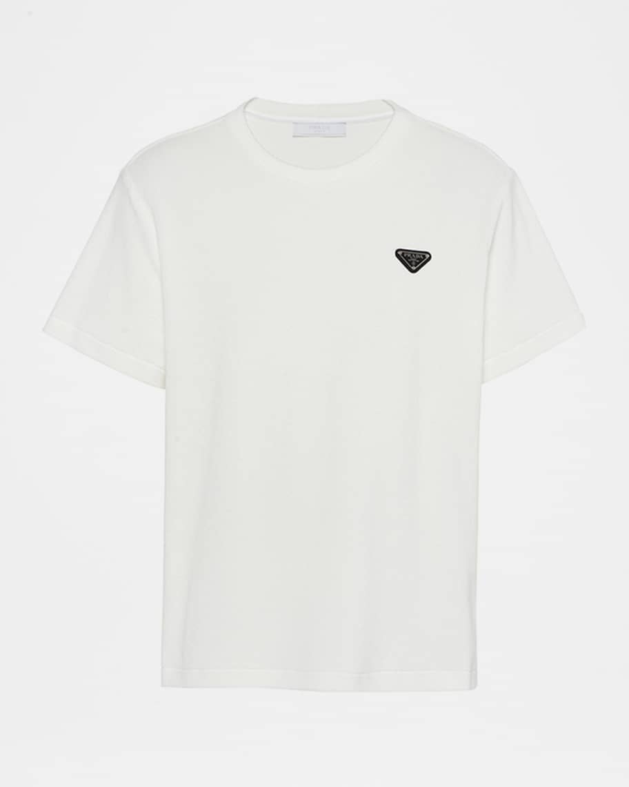 ハンドバッグ PRADA Logo T-shirt Prada Re-Nylon And Jersey T-Shirt | Saks Fifth Avenue