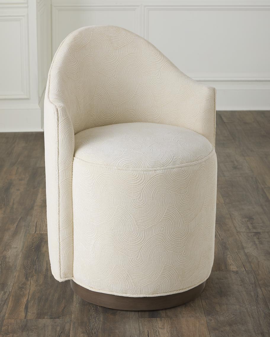 Massoud Astoria Swivel Vanity Chair | Neiman Marcus