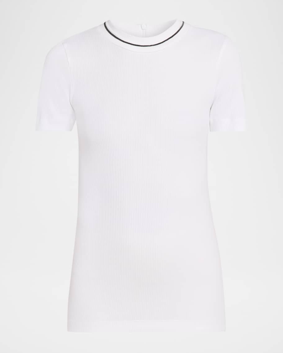 み*み様 BRUNELLO CUCINELLI ホワイトTシャツ Brunello Cucinelli Short Sleeve Logo T-shirt White at