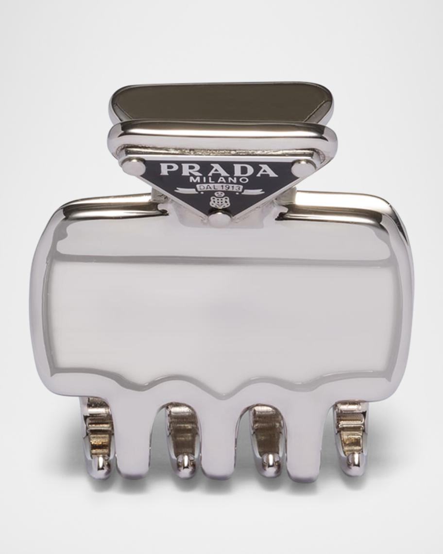 PRADA  カフス Prada Triangle Metal Claw Clip | Neiman Marcus