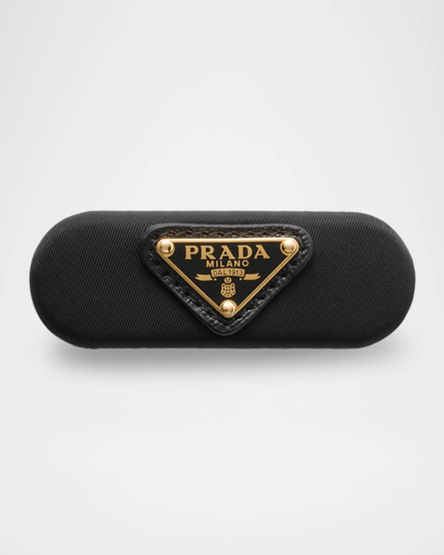 PRADA◆リナイロンヘアクリップ Re-Nylon hair clip DHL配送 Prada Re-Nylon hair clip for Women - Black in UAE | Level Shoes