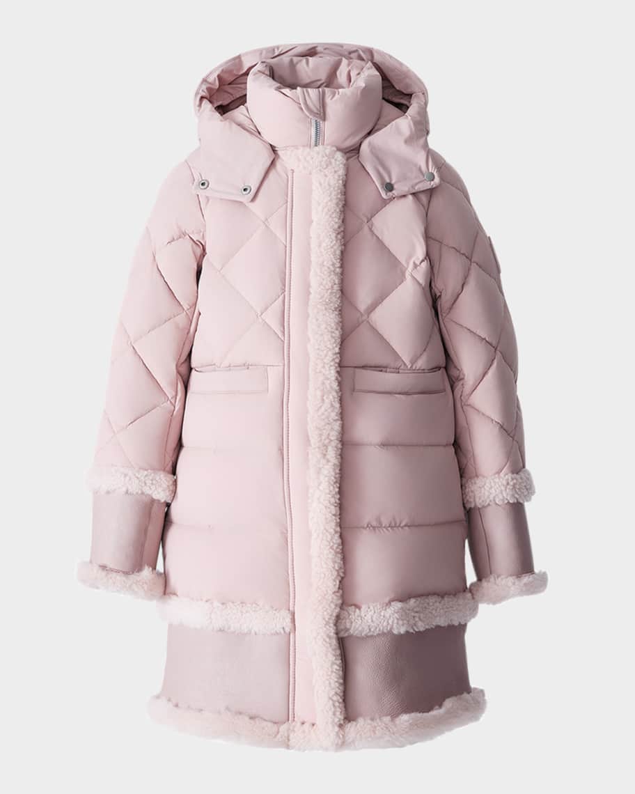 Mackage Kid's Jaela Quilted Long Parka Coat, Size 8-14 | Neiman Marcus