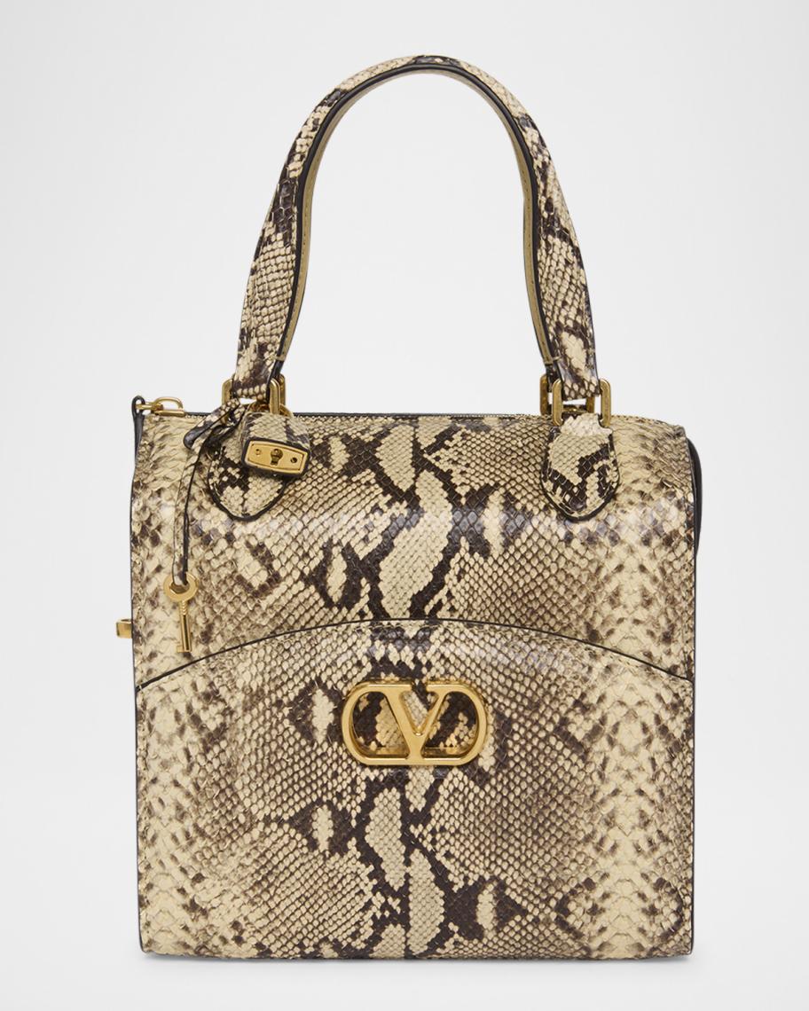 Valentino Garavani Vain-Case Snakeskin Crossbody Bag | Neiman Marcus