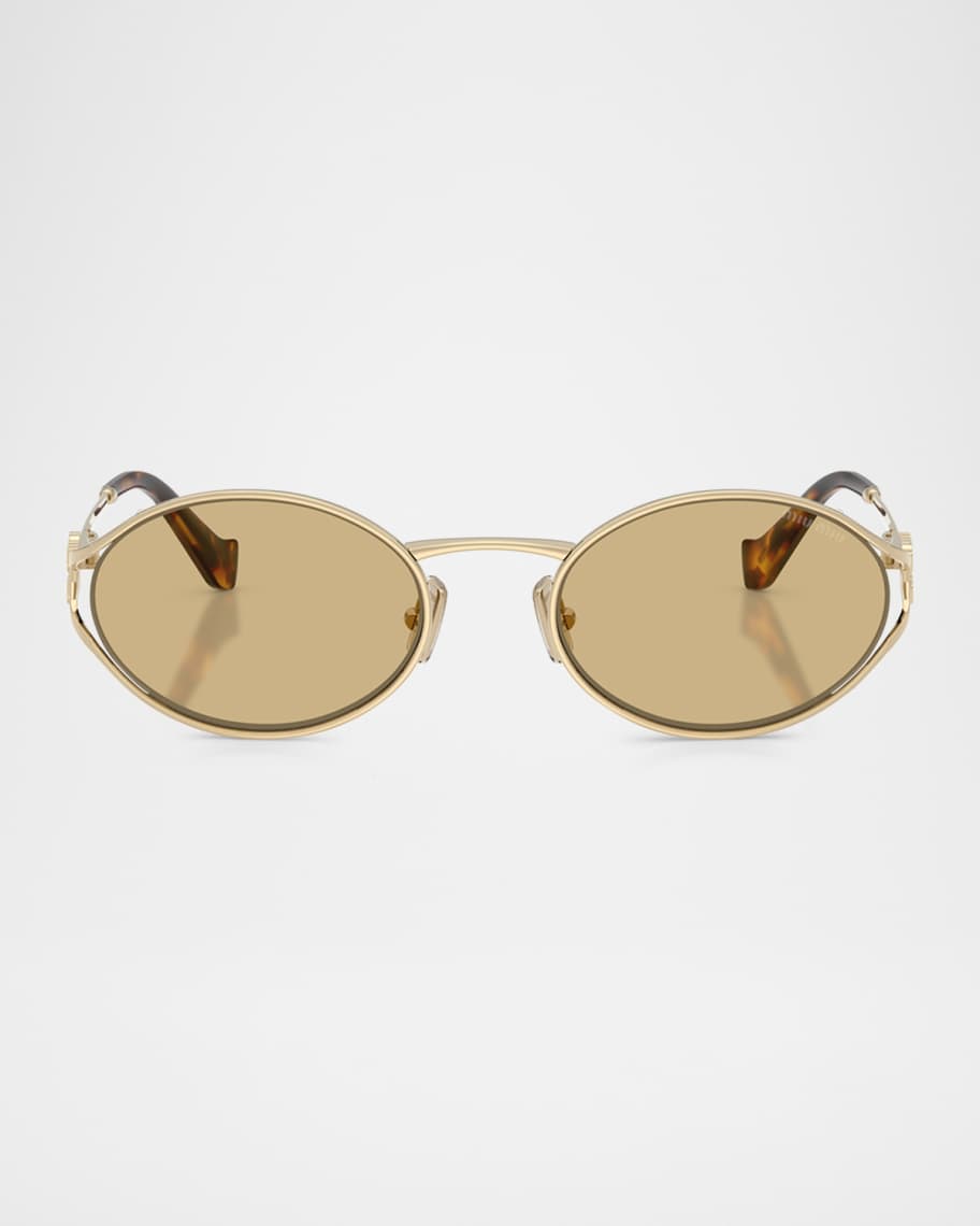 祝開店！大放出セール開催中 52YS MU Miu Miu Metal Marcus Neiman | Sunglasses Oval その他