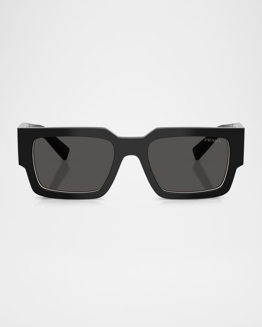 Prada Men's PR B17S Rectangular Sunglasses Neiman Marcus