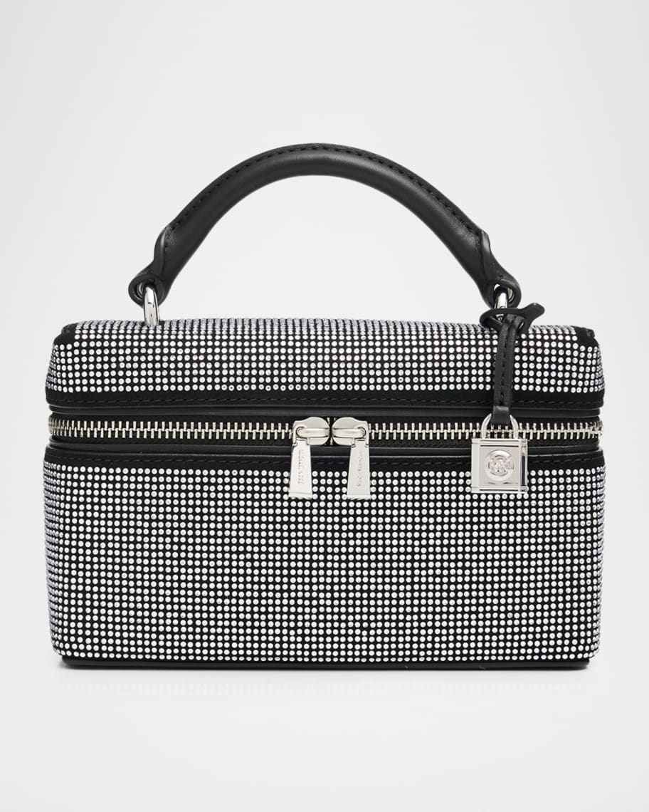 MICHAEL Michael Kors Jana XS Crystal-Studded Leather Crossbody Bag