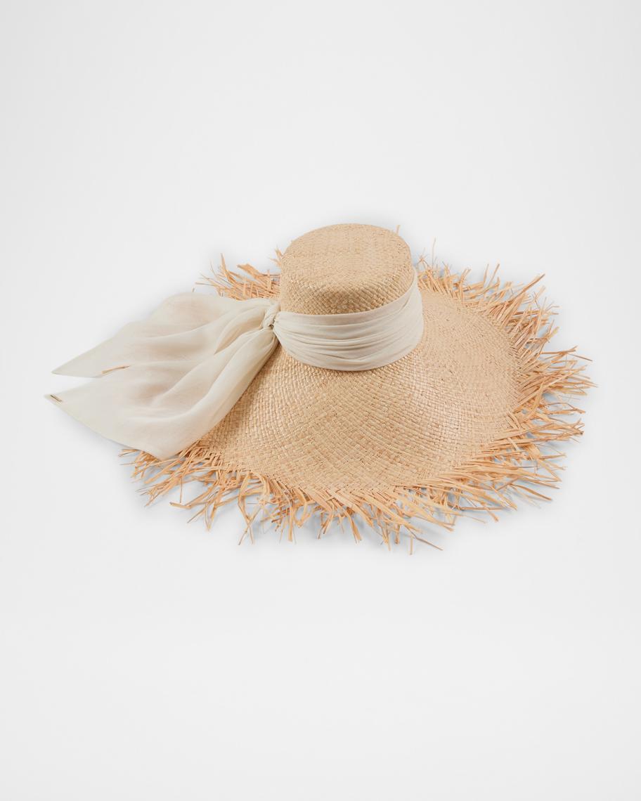 NWT Lilly Pulitzer x Eugenia Kim Cabana Wide Brim Straw Hat Gold Tassels Mirabel in Natural by Eugenia Kim main image 3