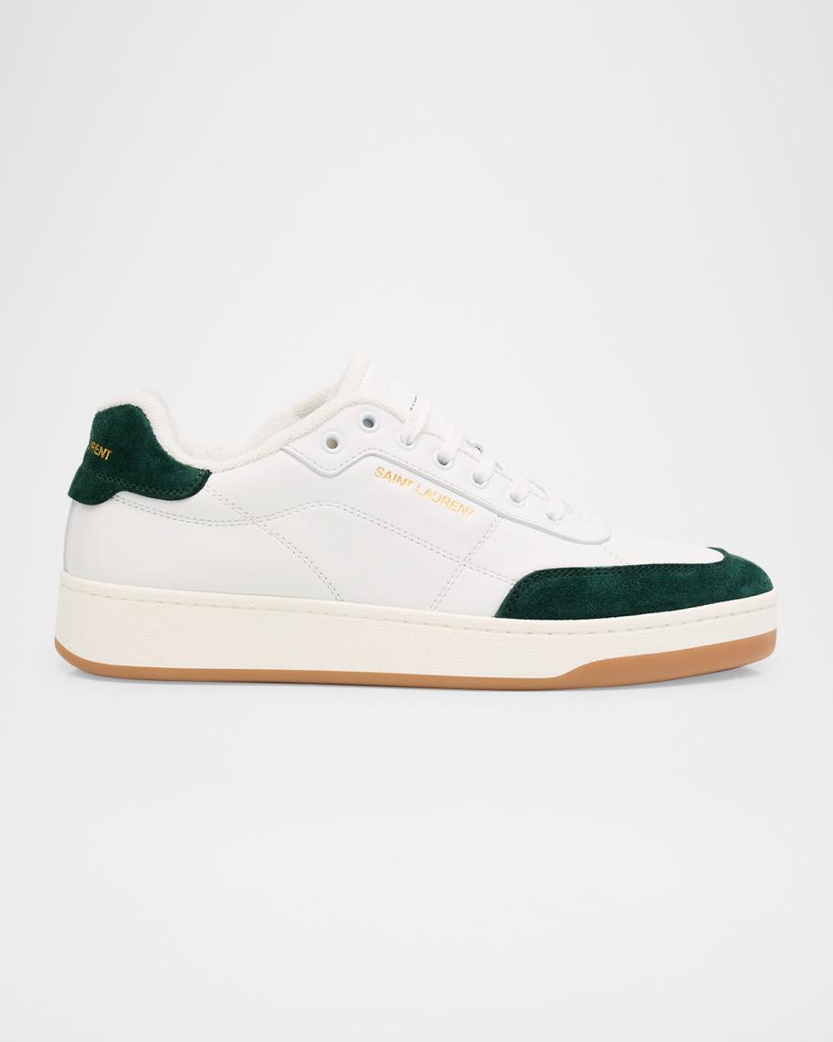 Saint Laurent Men's SL61 Leather and Suede Low-Top Sneakers