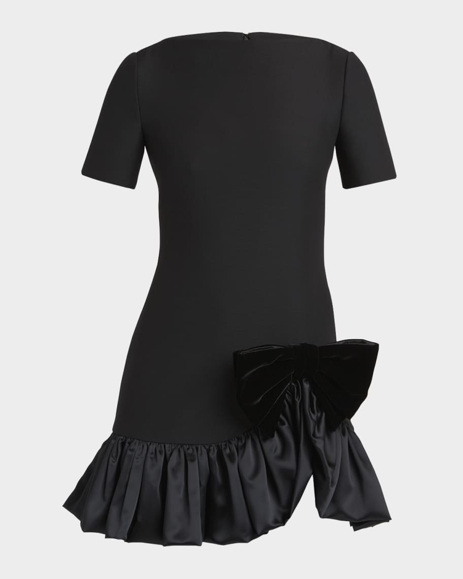 valentino ruched mini dress Cut Out Mini Dress