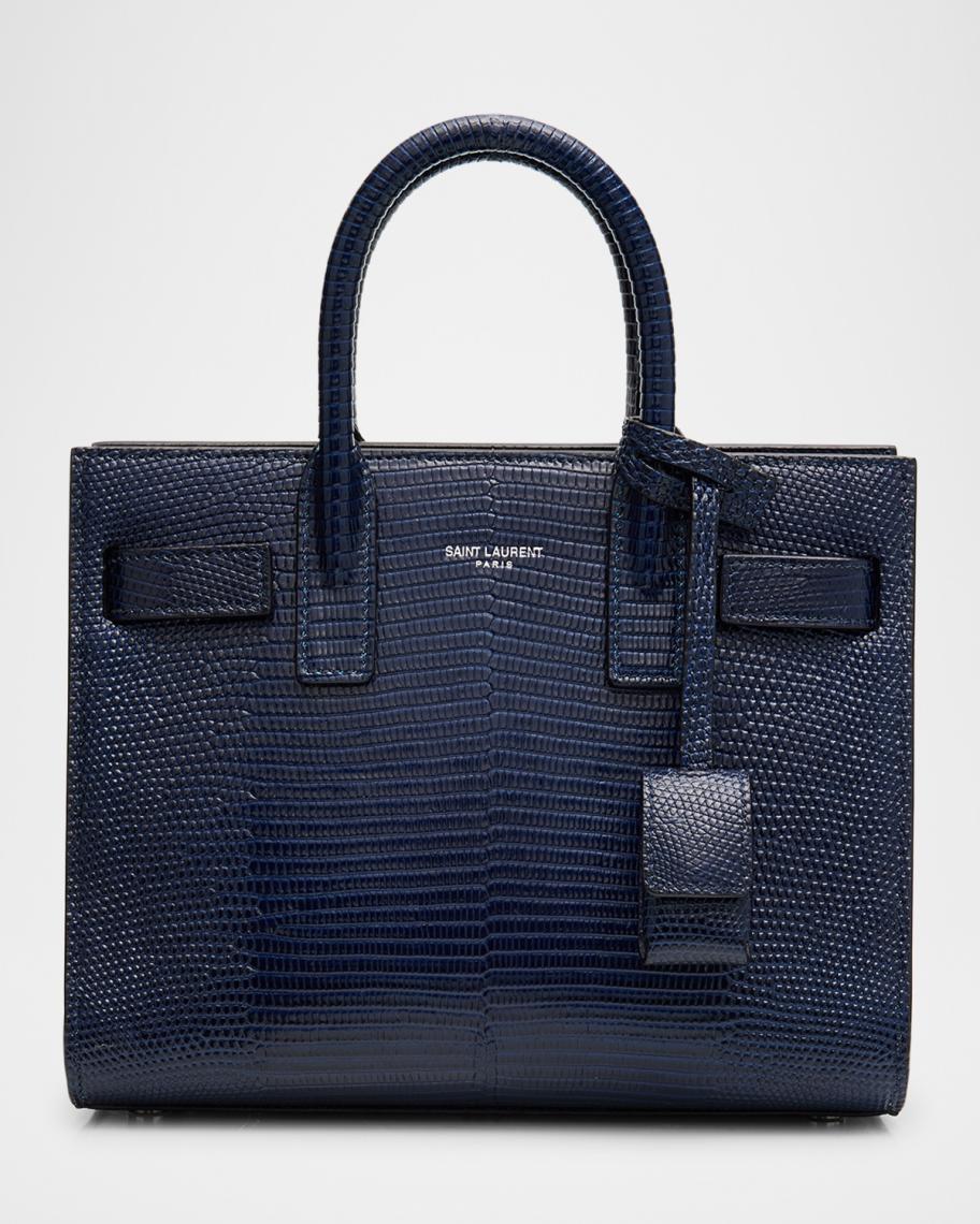 Saint Laurent Sac de Jour Nano Top-Handle Bag in Lizard Leather
