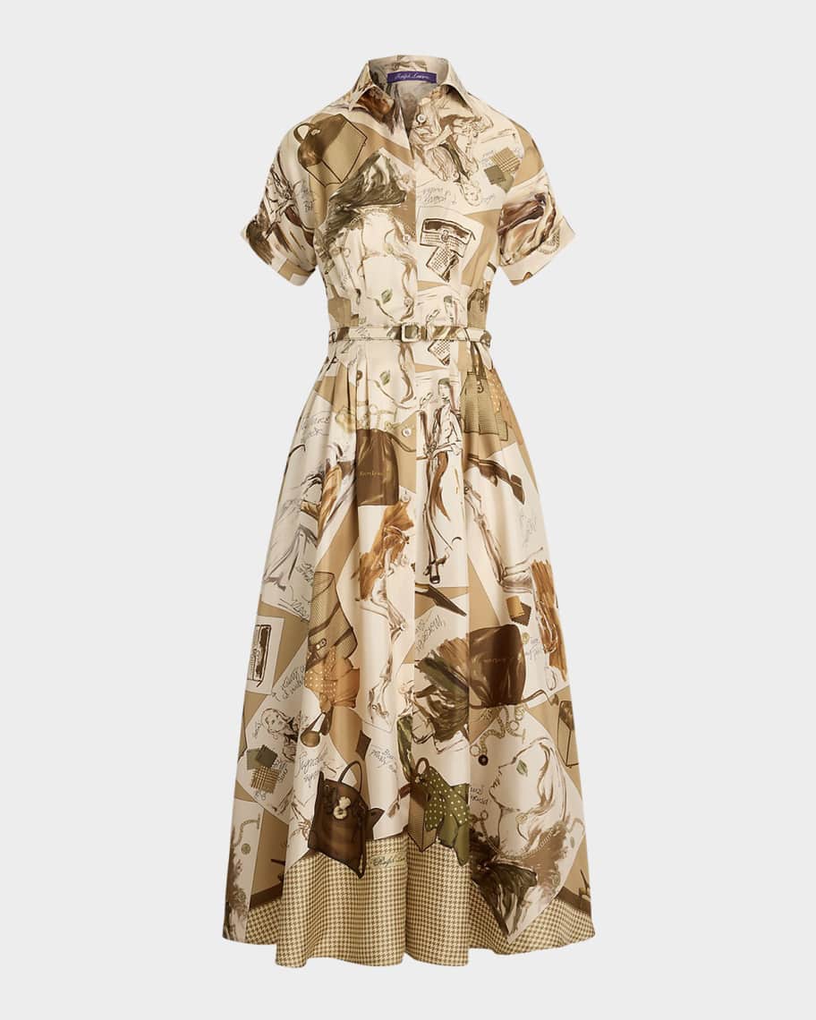 Ralph Lauren Collection Donatella Multi Diary of a Collection Silk