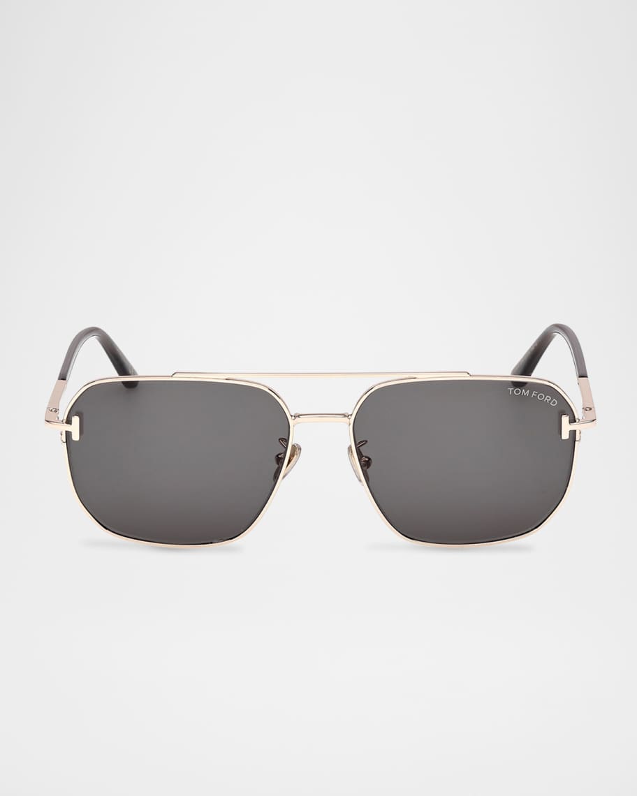 TOM FORD Men's FT1249-KM Metal Square Sunglasses | Neiman Marcus