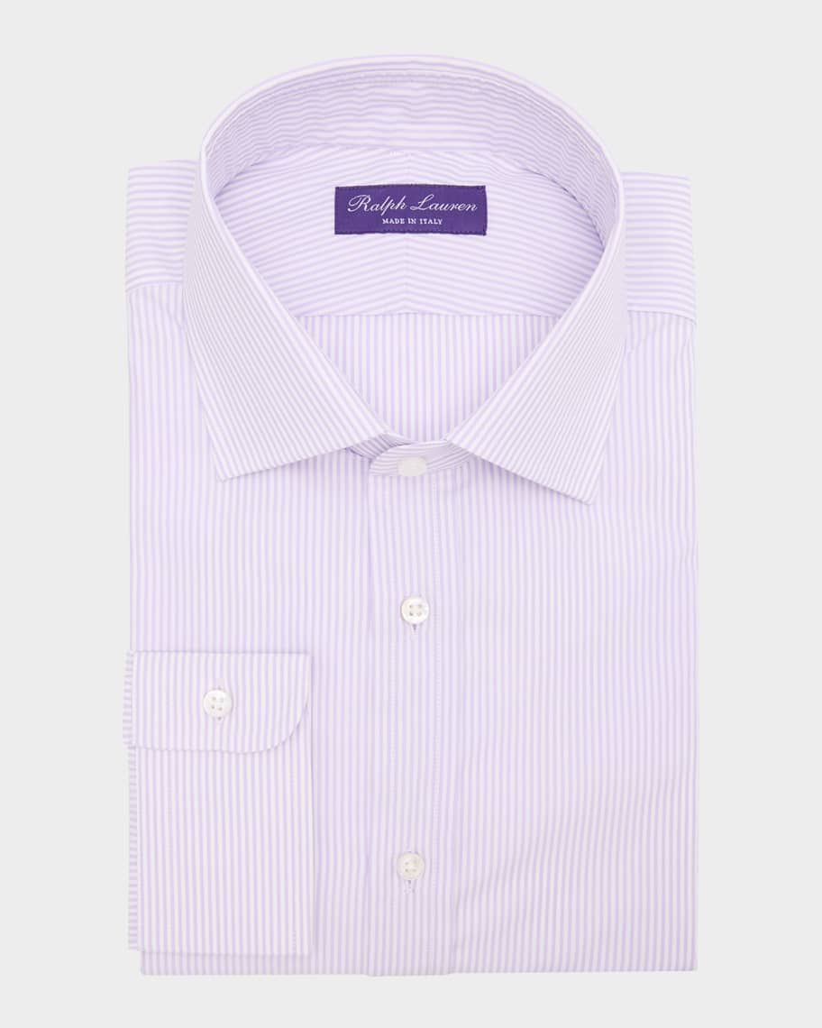 Ralph Lauren Purple Label Men's Cotton Petite Bengal Stripe Dress