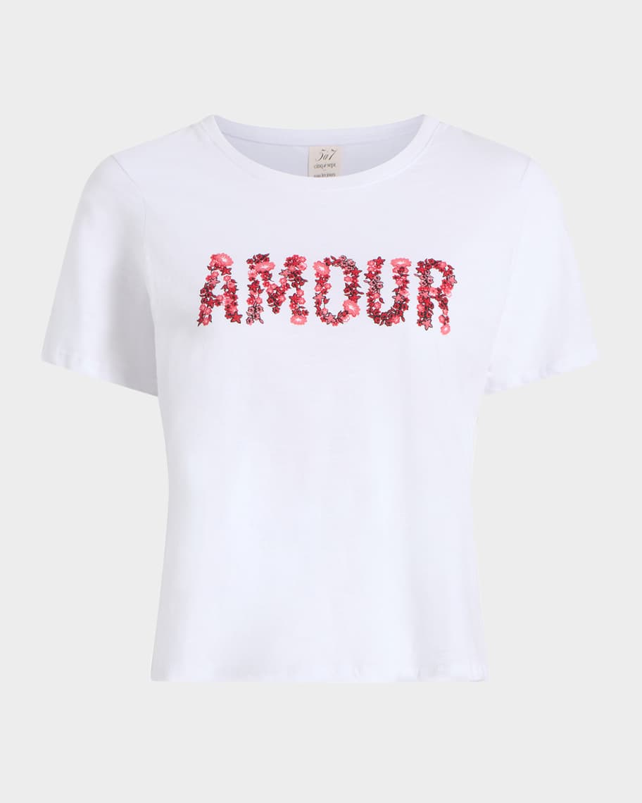 Cinq A Sept Amour Amour Amour Foiled Tee
