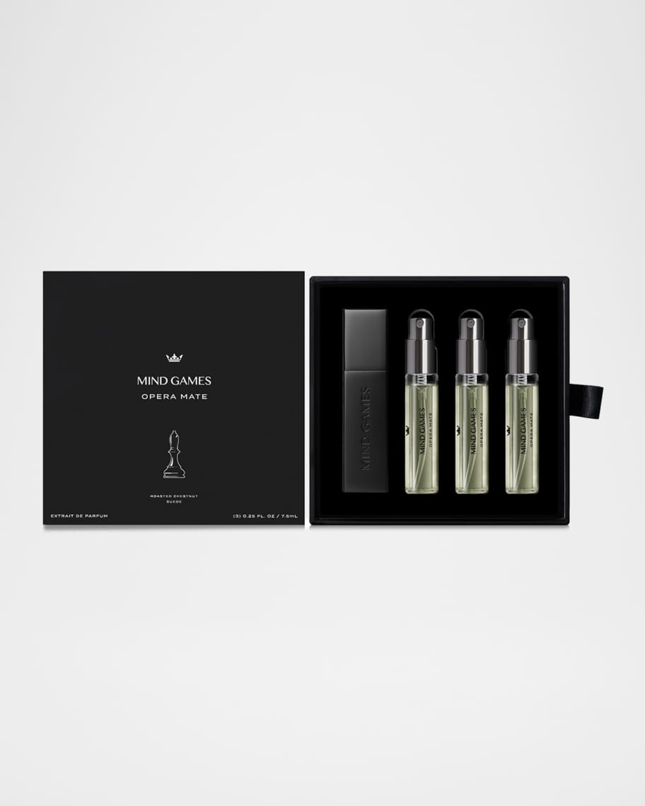 MIND GAMES Opera Mate Extrait de Parfum Travel Trio Gift Set, 3 x