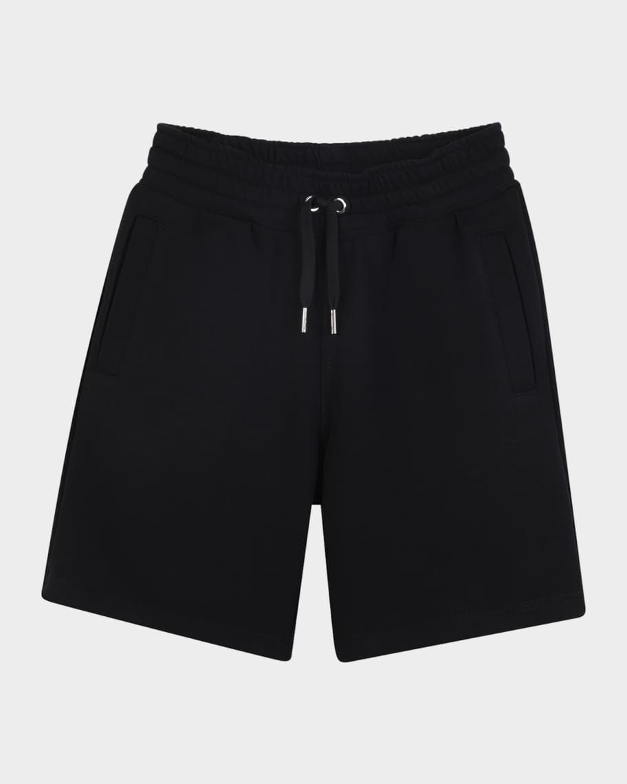Givenchy Boy's Embroidered Logo Shorts, Size 8-14 | Neiman