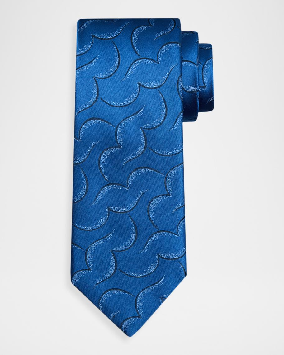 Charvet Men's Geometric Abstract Line Silk Tie | Neiman Marcus