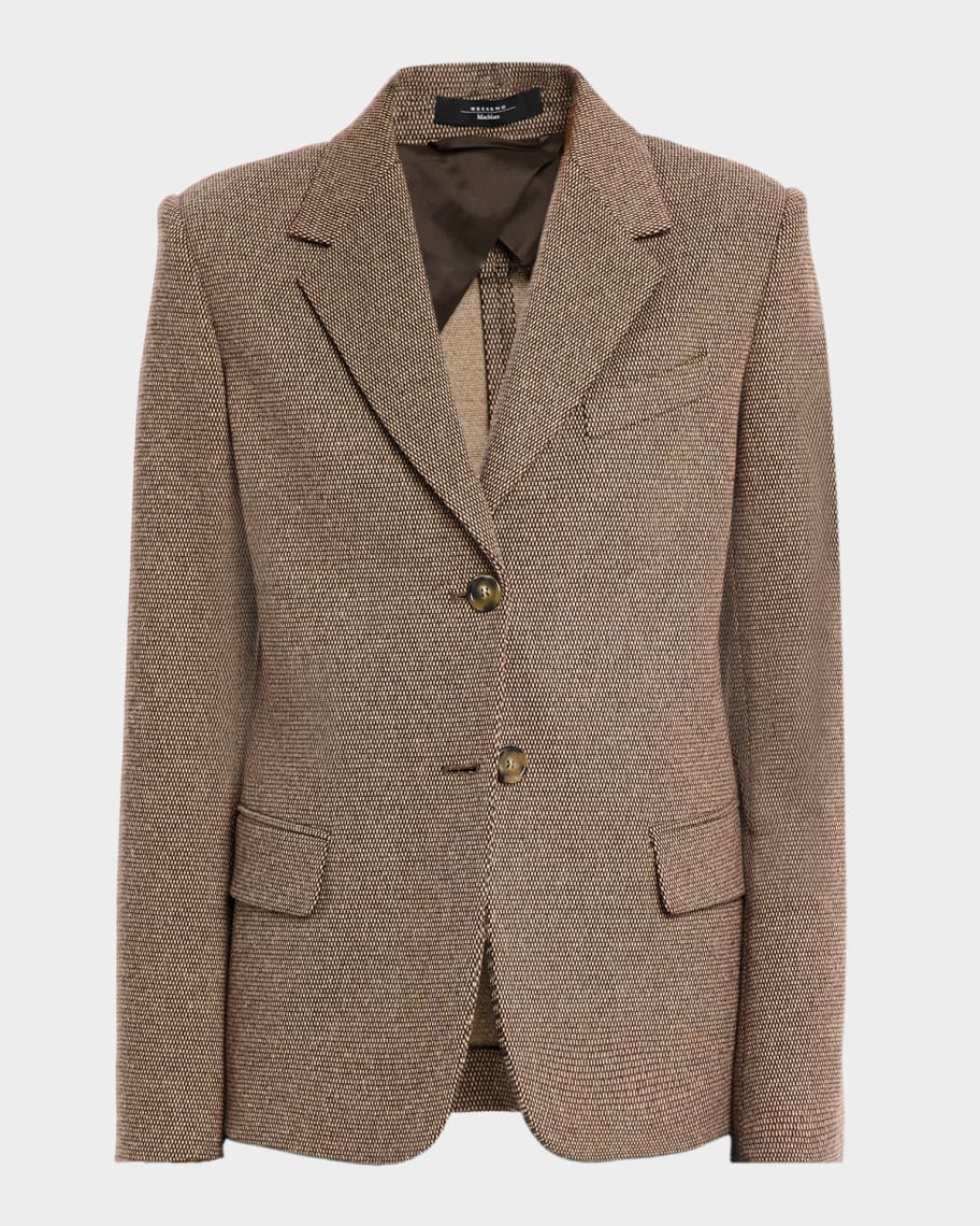 Weekend Max Mara Dilly Single-Breasted Jersey Blazer | Neiman Marcus